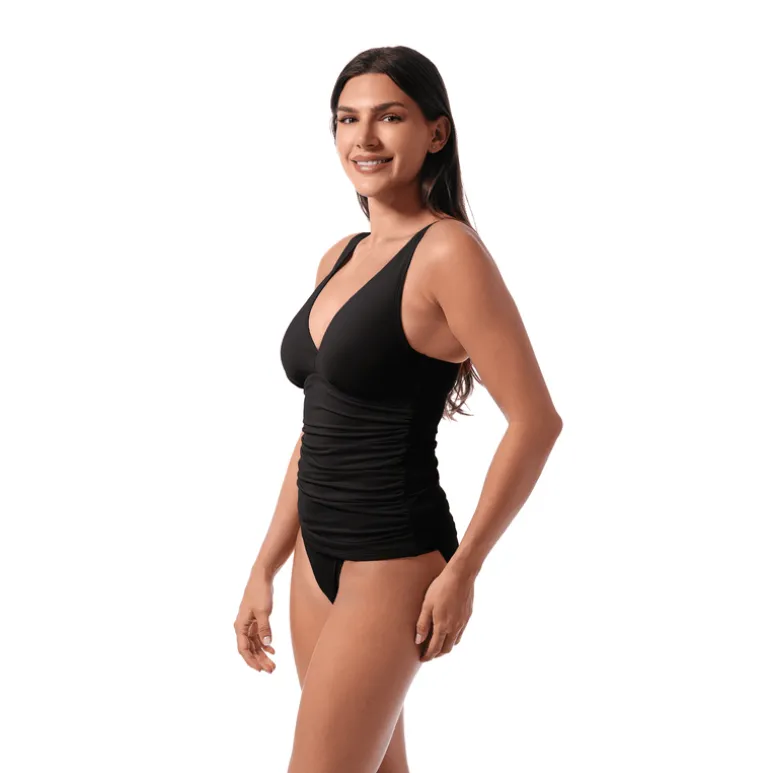 AMBER V-NECK TANKINI TOP