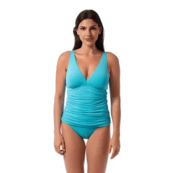 AMBER V-NECK TANKINI TOP