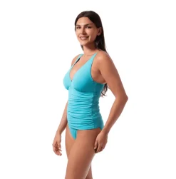 AMBER V-NECK TANKINI TOP