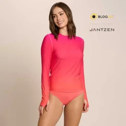 FLOWERS OF THE SUN 24/7 SWIM RASH GUARD TEE TOP