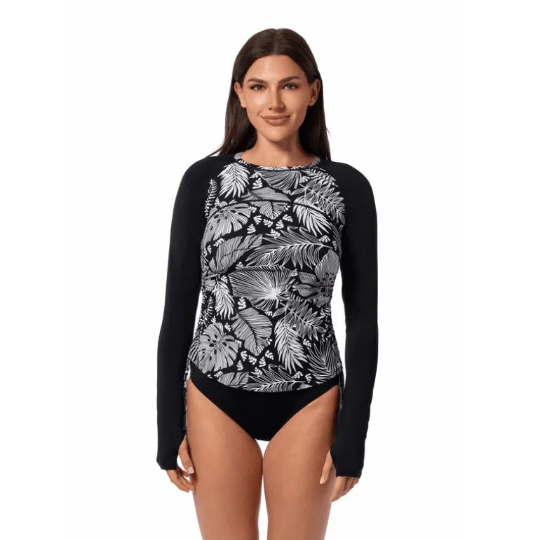 FOREST BLAST DRAWSTRING CREW TOP