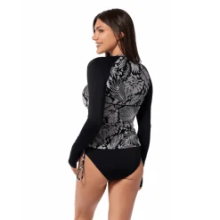 FOREST BLAST DRAWSTRING CREW TOP