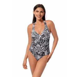 FOREST BLAST LOUISE WRAP TANKINI TOP