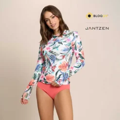 HAWAIIAN TERRACE 24/7 SWIM RASH GUARD TEE TOP