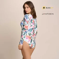 HAWAIIAN TERRACE WHOOPIE LONG SLEEVE ONE PIECE