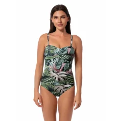 JUNGLE GLAM FLORA BANDEAU ONE PIECE