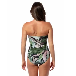 JUNGLE GLAM FLORA BANDEAU ONE PIECE