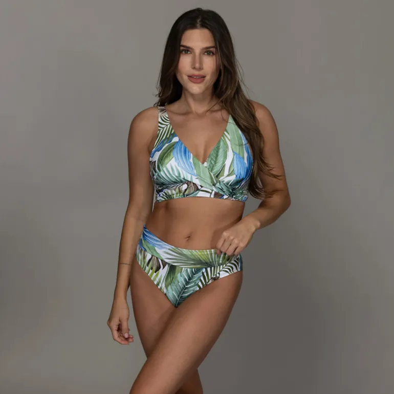 JUNGLE GLAM VERA SURPLICE BRA TOP