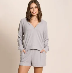 2 PIECE LOUNGE SET - HOODIE AND SHORT SET