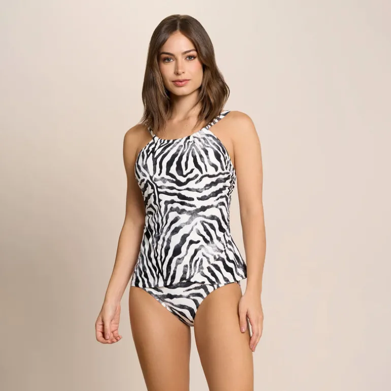 SAFARI EDEN AUDREY DRAPE TANKINI TOP