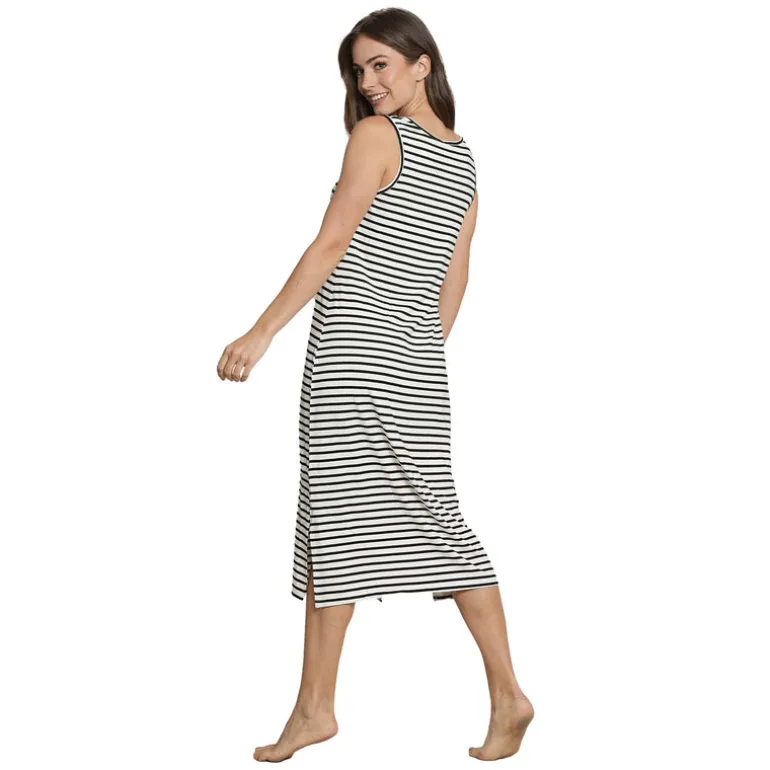 STRIPED MAXI DRESS